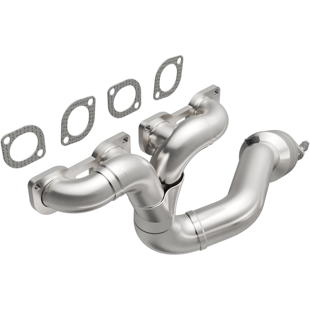 Catalytic Converter with Integrated Exhaust Manifold for HM Grade Federal / EPA Compliant Direct-Fit Manifold Catalytic
