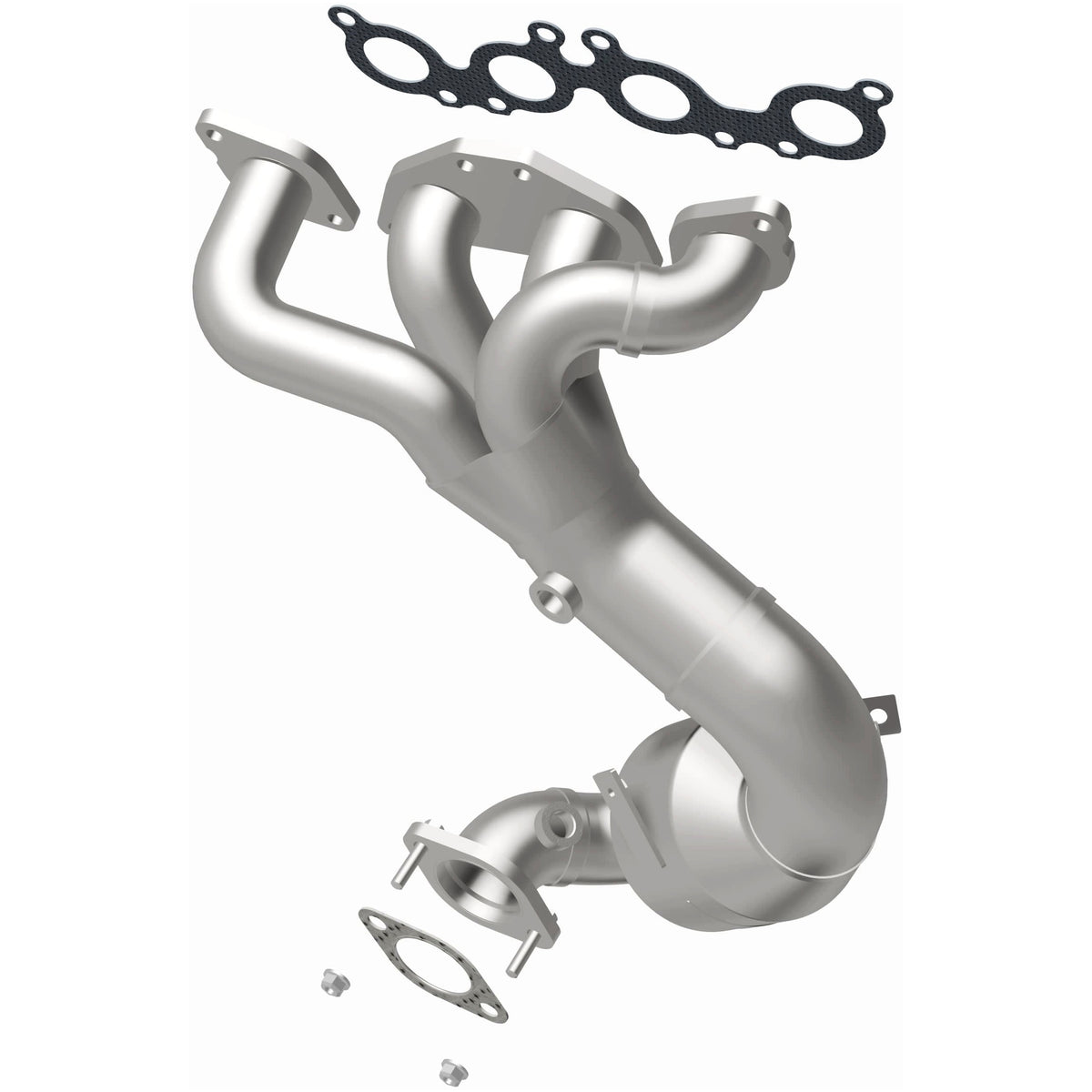 Catalytic Converter with Integrated Exhaust Manifold for HM Grade Federal / EPA Compliant Direct-Fit Manifold Catalytic