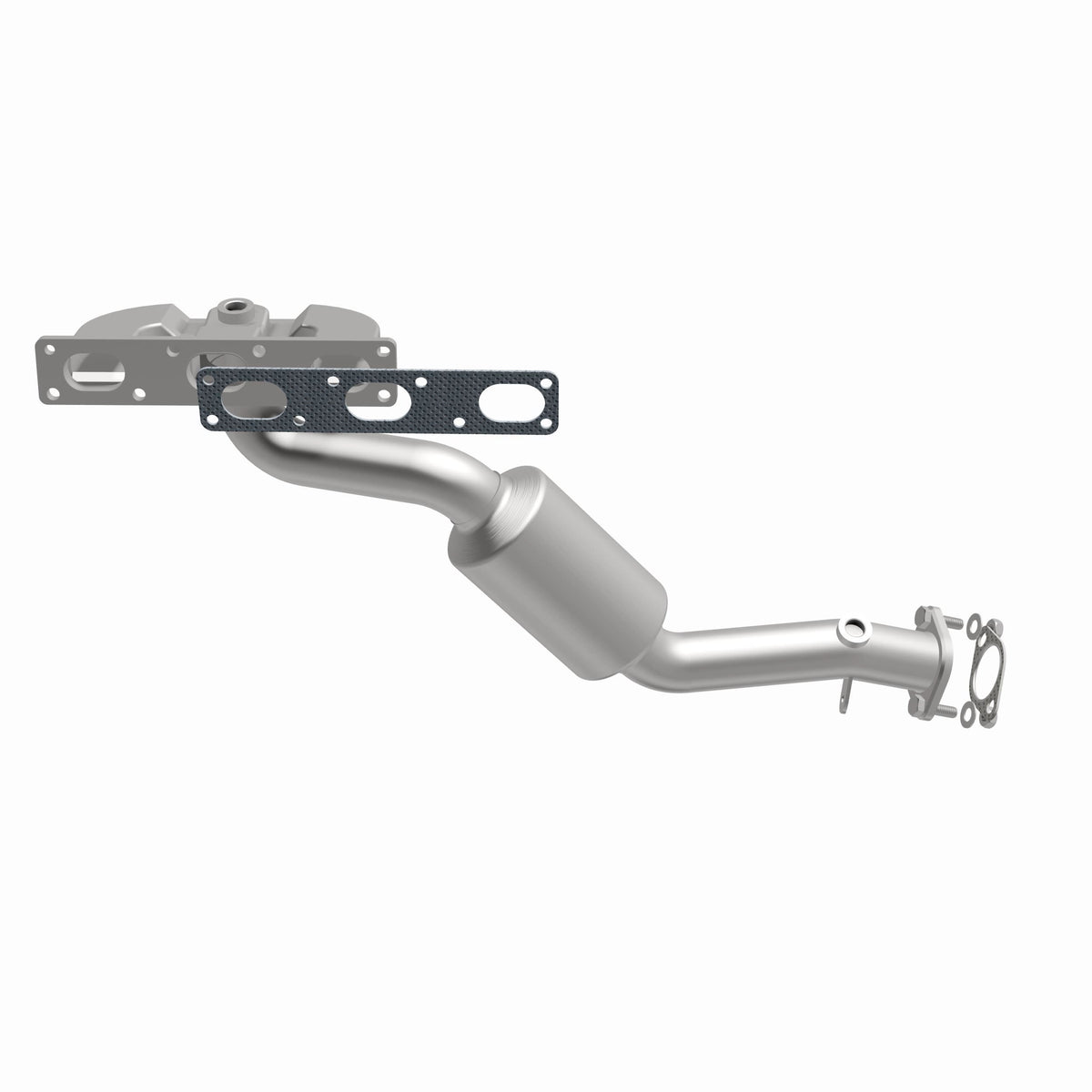 Catalytic Converter with Integrated Exhaust Manifold for HM Grade Federal / EPA Compliant Direct-Fit Manifold Catalytic