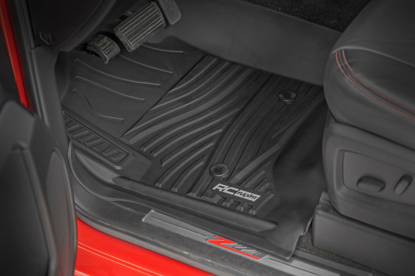 Fits Chevy 1500 (14-18) Flex-Fit Floor Mats FR & RR FR Bucket Crew FF-21413