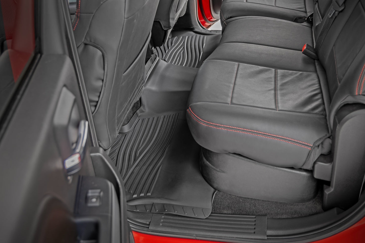 Fits Chevy 1500 (14-18) Flex-Fit Floor Mats FR & RR FR Bucket Crew FF-21413