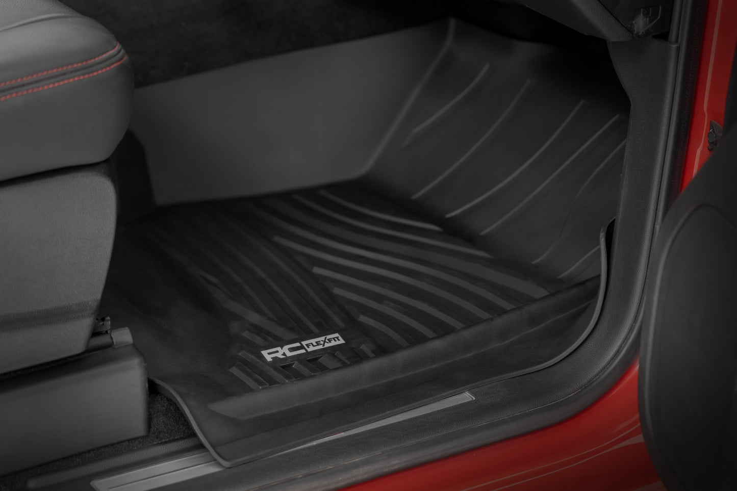 Fits Chevy 1500 (14-18) Flex-Fit Floor Mats FR & RR FR Bucket Crew FF-21413