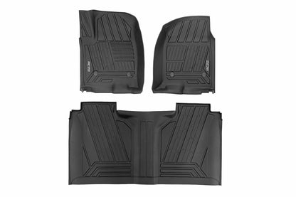 Fits Chevy 1500 (19-24) Flex-Fit Floor Mats FR & RR FR Bucket Crew FF-21612