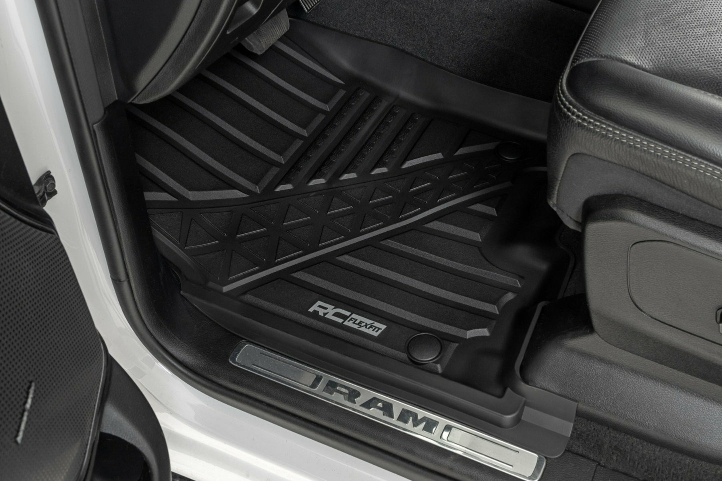 Fits Ram 1500 (19-24)/1500 TRX (21-24) Flex-Fit Floor Mats FR & RR Crew FF-31422