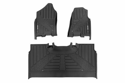 Fits Ram 1500 (19-24)/1500 TRX (21-24) Flex-Fit Floor Mats FR & RR Crew FF-31422