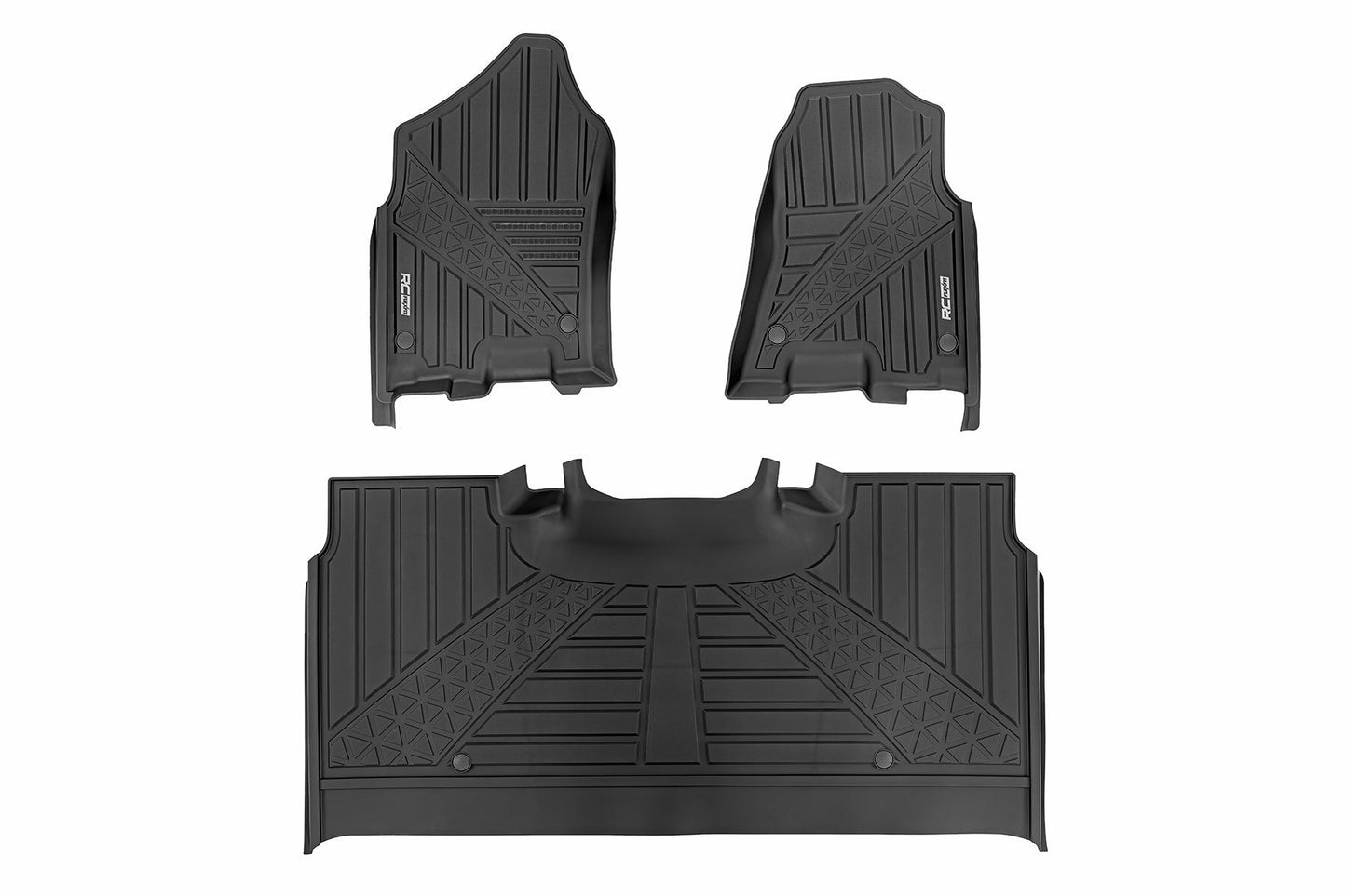 Fits Ram 1500 (19-24)/1500 TRX (21-24) Flex-Fit Floor Mats FR & RR Crew FF-31422