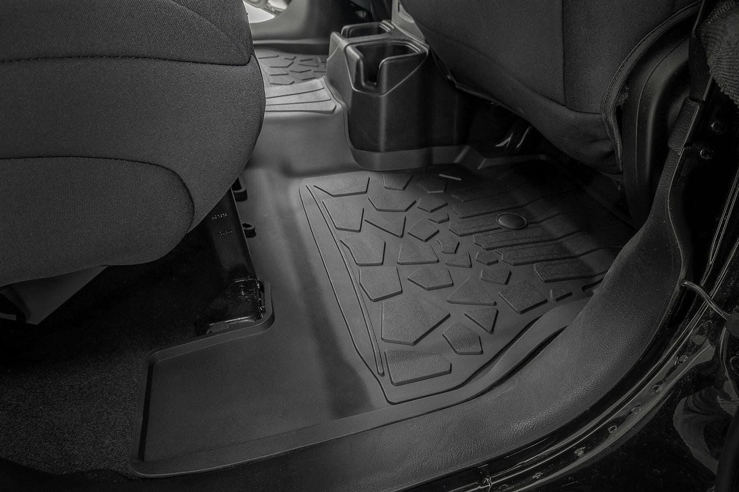 Fits Wrangler Unlimited 4WD(2018-24) Flex-Fit Floor Mats FR & RR 4 Door FF-60112