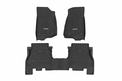 Fits Wrangler Unlimited 4WD(2018-24) Flex-Fit Floor Mats FR & RR 4 Door FF-60112