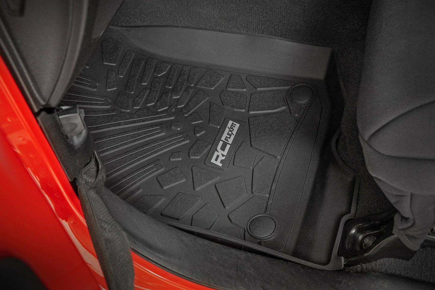 Fits Gladiator JT 4WD(2020-24) Flex-Fit Floor Mats FR & RR RR Lockable FF-61501