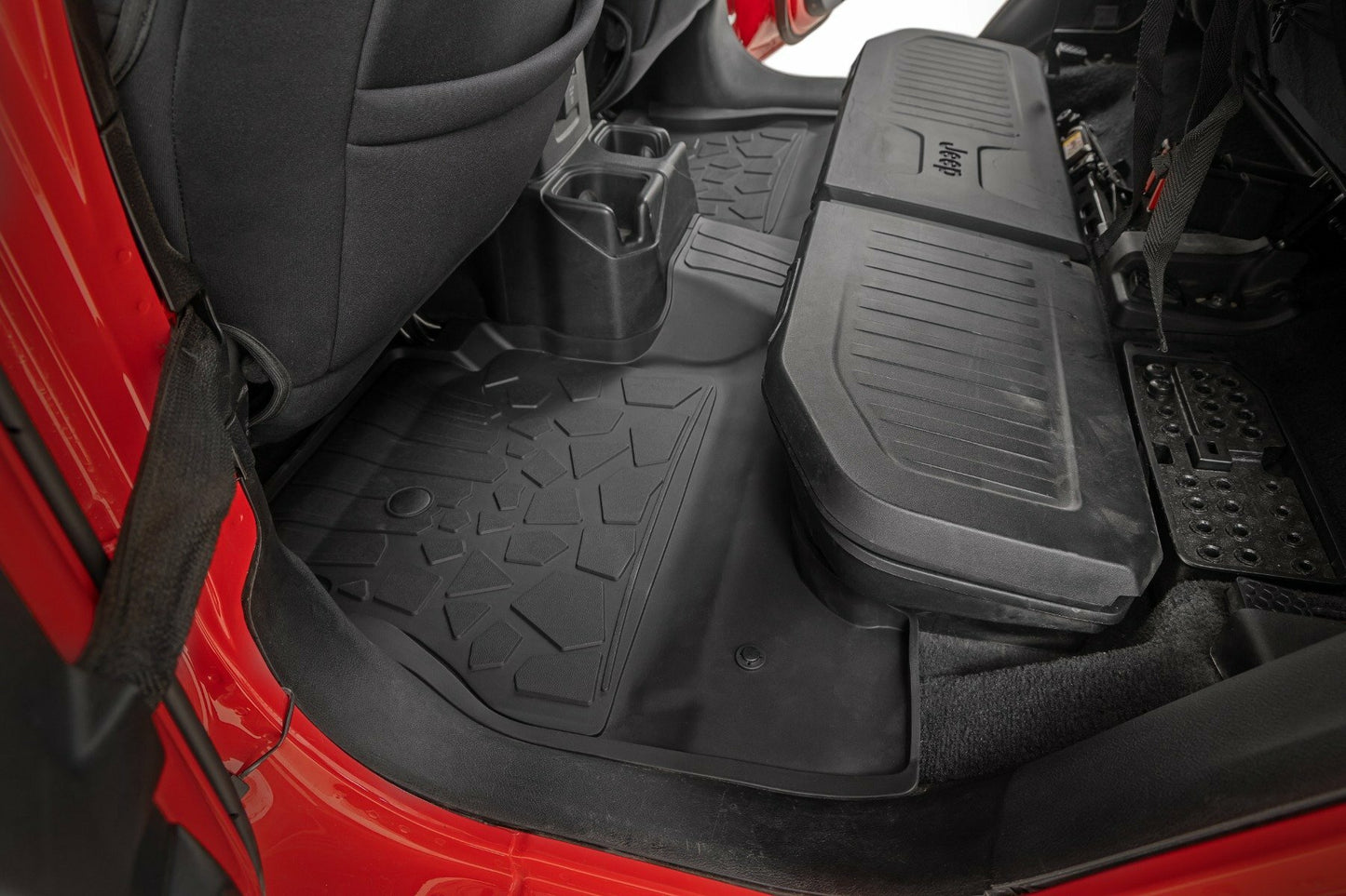 Fits Gladiator JT 4WD(2020-24) Flex-Fit Floor Mats FR & RR RR Lockable FF-61501