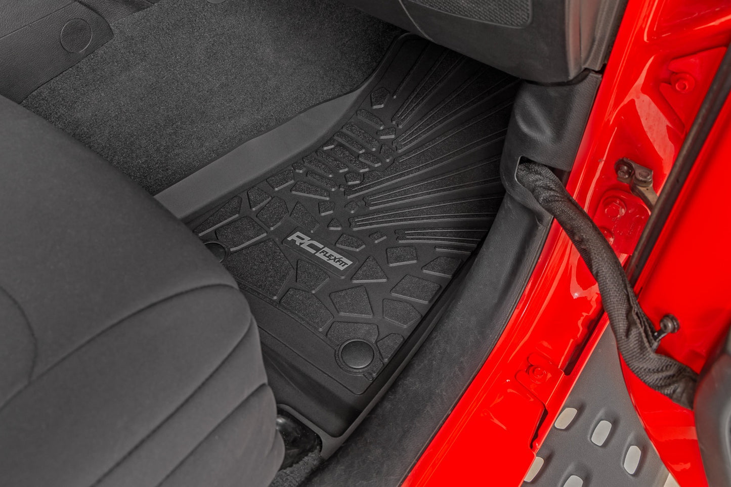 Fits Gladiator JT 4WD(2020-24) Flex-Fit Floor Mats FR & RR RR Lockable FF-61501