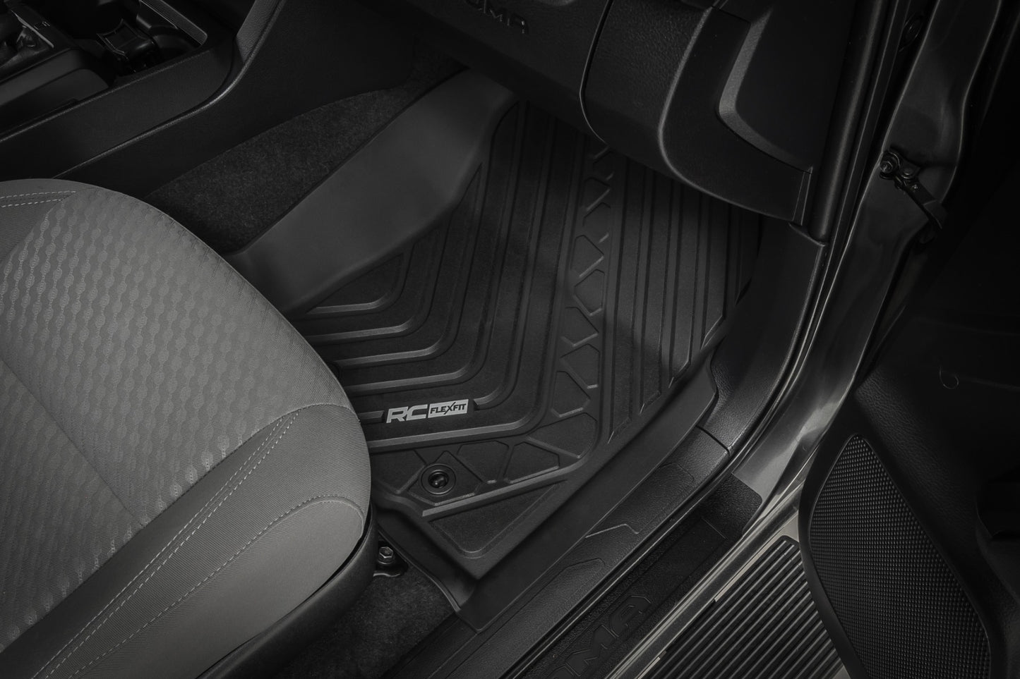 Fits Toyota Tacoma 2&4WD (2016-2023) Flex-Fit Floor Mats Front and Rear FF-71216
