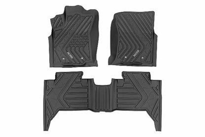Fits Toyota Tacoma 2&4WD (2016-2023) Flex-Fit Floor Mats Front and Rear FF-71216