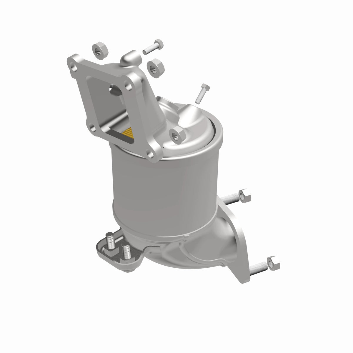 Catalytic Converter with Integrated Exhaust Manifold for OEM Grade Federal / EPA Compliant Direct-Fit Manifold Catalytic