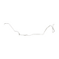 1967-68 Pontiac Firebird Fuel Line Kit 1/4 Inch Fuel Return Line Steel FGL6714OM