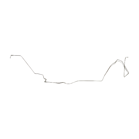 1967-68 Pontiac Firebird Fuel Line Kit 1/4 Inch Fuel Return Line Steel FGL6714OM