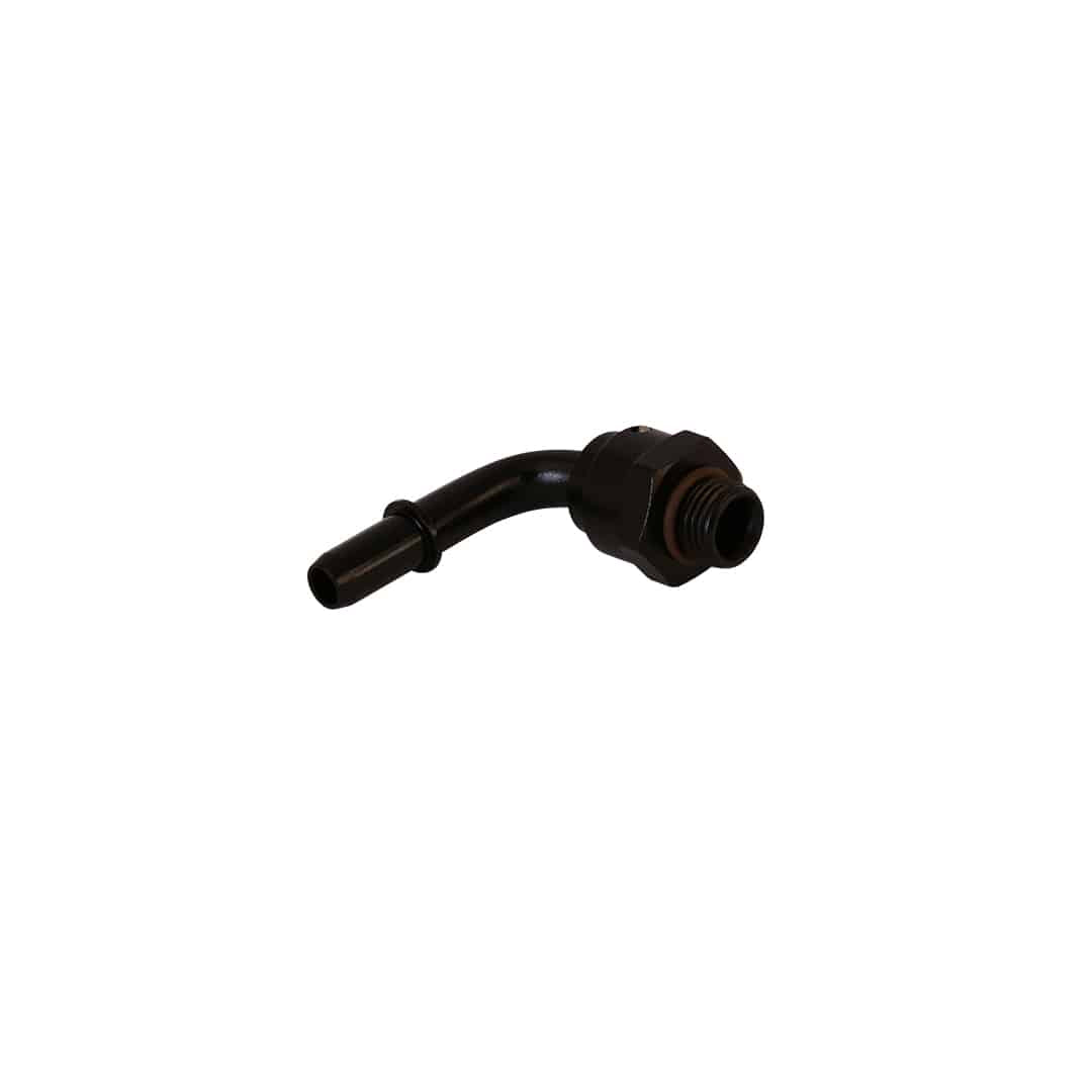 AN-06 ORB Male to 3/8" Male Quick Connect, 90-deg Swivel 15135 - Fuel Injectors and Parts Car Part People