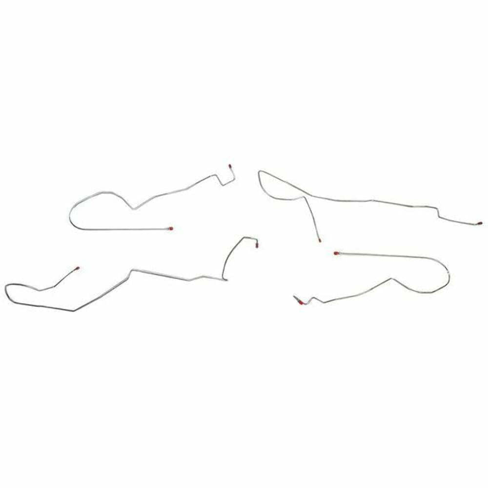 98-02 Chevy Camaro Intermediate Brake Line Kit Traction Control Stainless Steel FIN9804SS - Intermediate Lines Car Part People