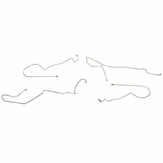 98-02 Chevy Camaro Intermediate Brake Line Kit Traction Control Stainless Steel FIN9804SS - Intermediate Lines Car Part People