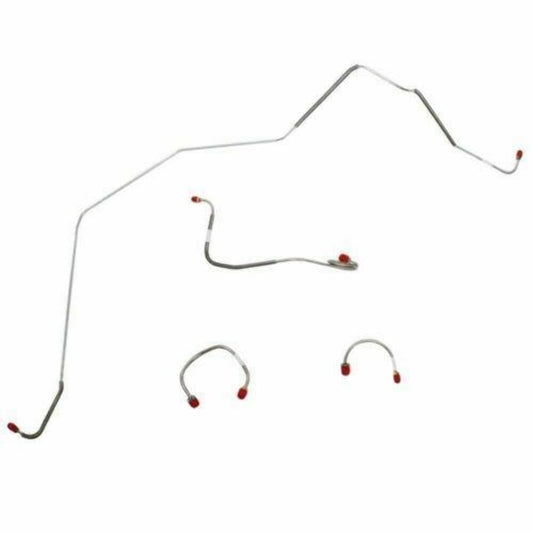 1967-68 Chevrolet Camaro Front Brake Line Kit Power Drum Brakes - FKT6703SS - Front Lines Car Part People