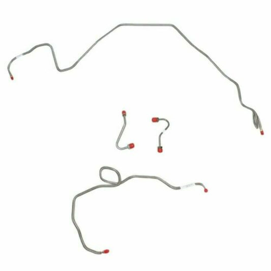 For Pontiac Firebird 1982-1983 Front Brake Line Kit w/8cyl 4 Piece-FKT8202SS-CPP - Front Lines Car Part People