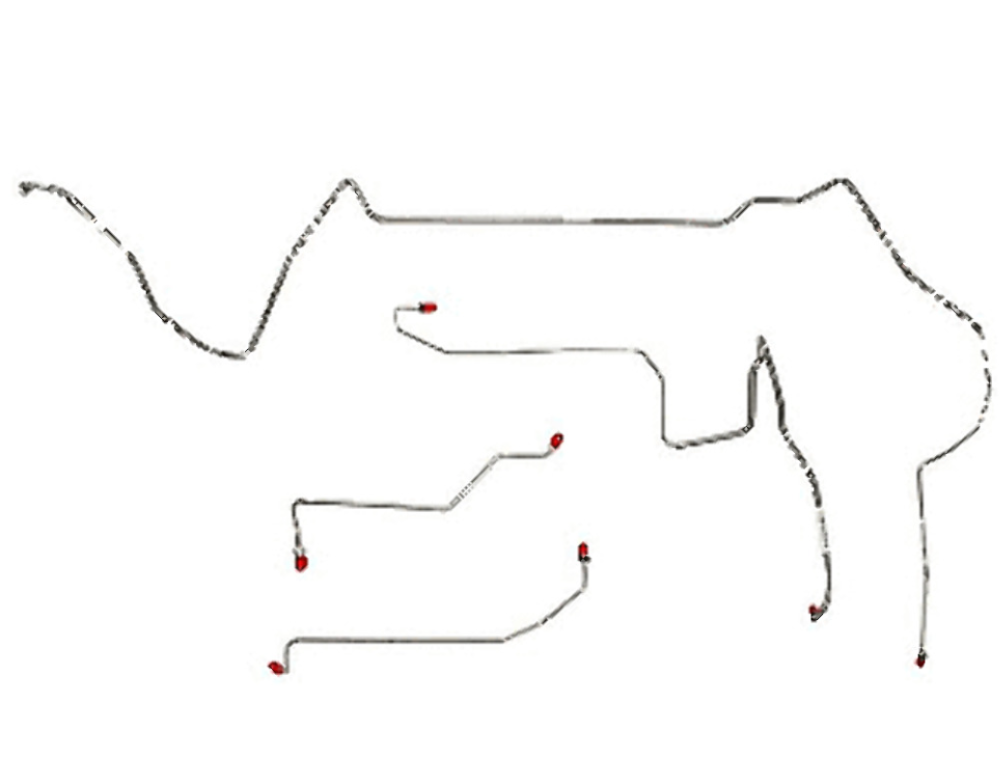 98-02 Chevy Camaro Front Brake Line Kit Stainless Steel FKT9801SS - Front Lines Car Part People