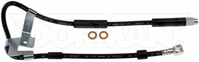 Fits 97-02 Dodge Ram 4wd AWABS Left Front Brake Hose; Rubber-FLH380295