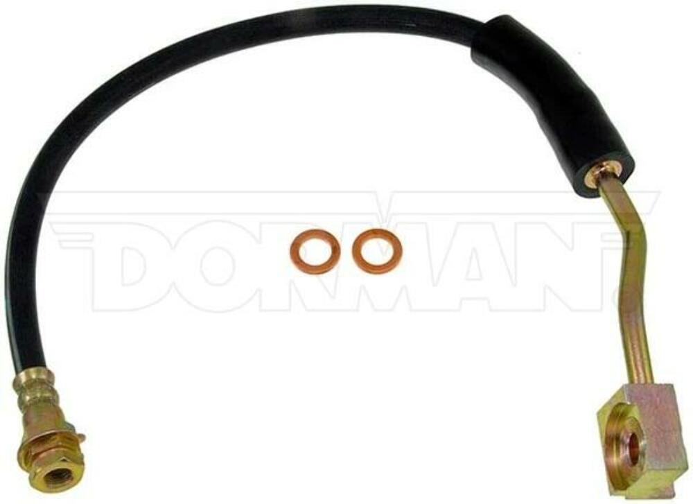 Fits 90-96 Ford F-150 Right Front Brake Hose; Rubber-FLH380298 - Brake Line and Hose Kit Car Part People