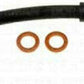 84-87 Corvette Left or Right Rear Brake Hose; Rubber Fine Lines FLH38263