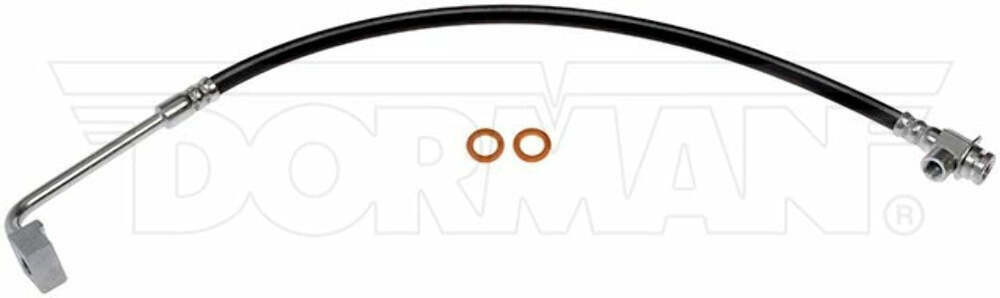 90-94 Ford F-250 4wd Left Front Brake Hose; Rubber Fine Lines FLH38898 - Brake Hoses Car Part People