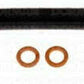 02-08 Ram 1500 Right Rear Brake Hose; Rubber Fine Lines FLH620177