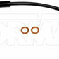 02-04 Ram 1500 AWABS Left Front Brake Hose; Rubber Fine Lines FLH620182