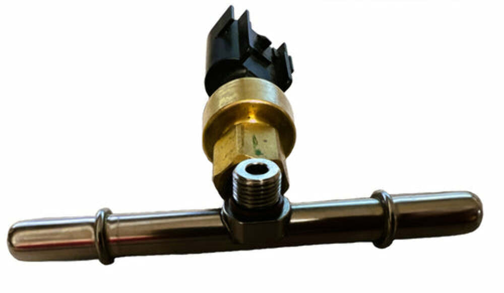 For 3/8 QD to 3/8 QD with Fuel Pressure Sensor Port Fitting; Stainless FML-0005F