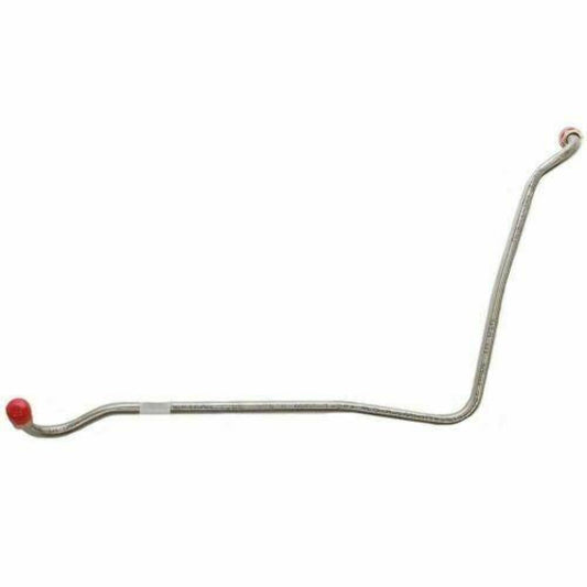 1968-69 Chevrolet Bel Air Pump to Carburetor Fuel Line 4 BBL 1 Piece - FPC6709SS - Pre-Bent Fuel Lines Car Part People