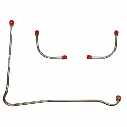 1967-68 Chevrolet Bel Air Pump to Carburetor Fuel Line and Brass BLK - FPC6775SS - Pre-Bent Fuel Lines Car Part People