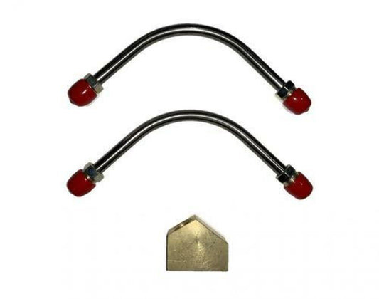 Pump to Carburetor Fuel Line For 66-72 Holley Carb Lines and Y Block Steel Fine - Pre-Bent Fuel Lines Car Part People