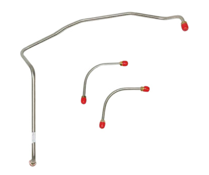 1969 Chevrolet Camaro Pump to Carburetor Fuel Line 3 Line Kit+Fuel BLK FPC6975OM - Pre-Bent Fuel Lines Car Part People