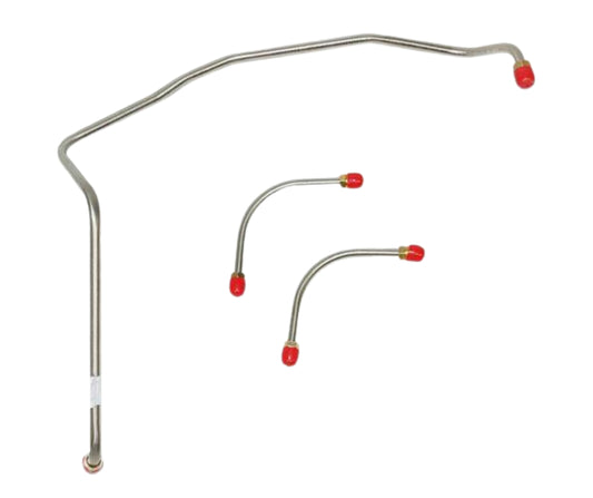1969 Chevrolet Camaro Pump to Carburetor Fuel Line 3 Line Kit+Fuel BLK FPC6975SS - Pre-Bent Fuel Lines Car Part People