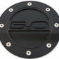 Fuel Door Black 5.0 Logo fits FordMustang 15-21 Drake MuscleCars FR3Z-6640526-5A