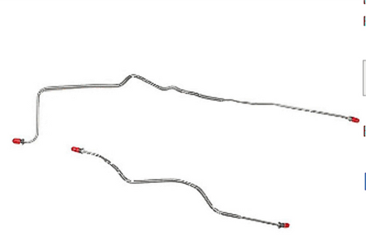 89-91 Chevrolet Camaro Rear Axle Brake Line Kit J65 Rear Disc Steel - Rear Lines Car Part People