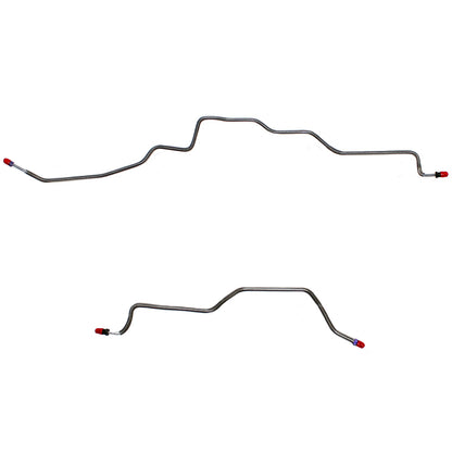 1998-2002 Chevrolet Camaro Rear Axle Brake Lines w/o TC Stainless - FRA9801SS - Rear Lines Car Part People
