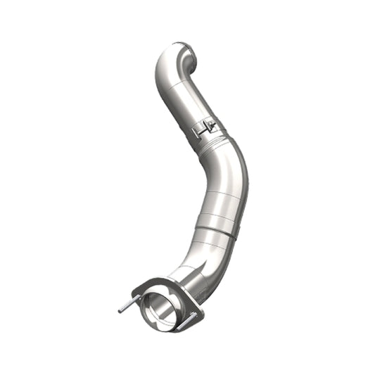 Fits 2012 Ford F-450 Super Duty 4in. Turbo Down Pipe; T409-EO # D-763-1-FS9CA459 - Tailpipe Car Part People