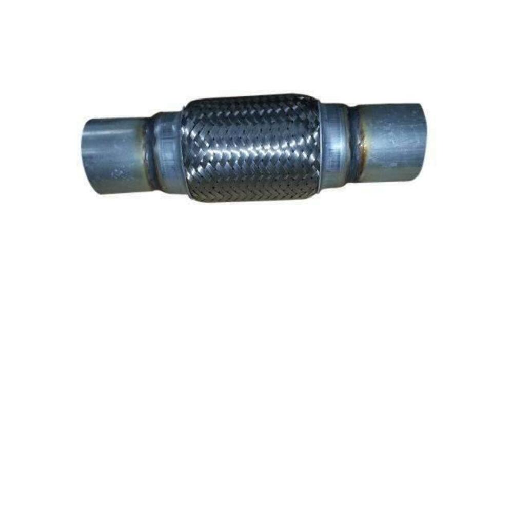 Exhaust Flex Pipe 2.25 x 6 w/ Ends Stainless Steel Double Braided FT22506NI