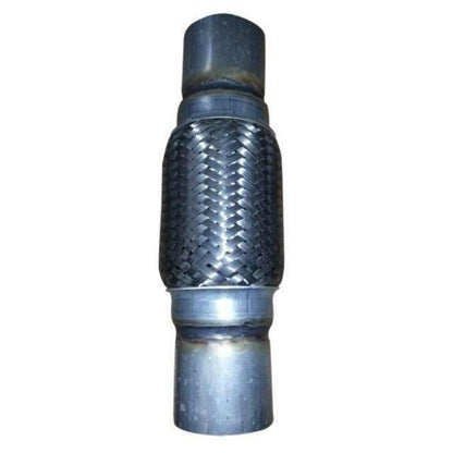 Exhaust Flex Pipe 2.25 x 6 w/ Ends Stainless Steel Double Braided FT22506NI