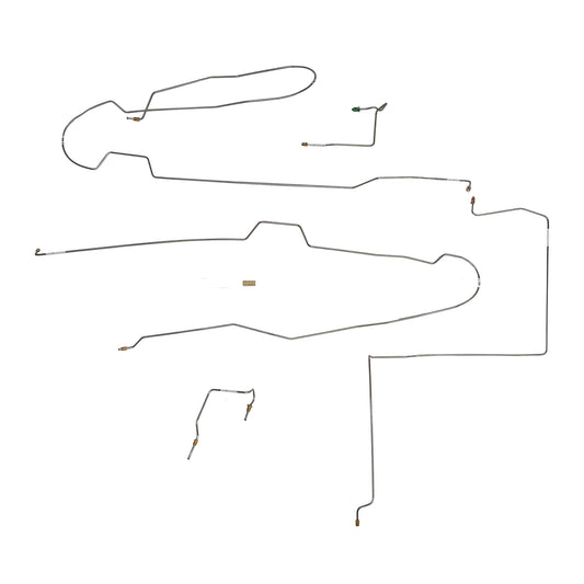1999-2003 Ford Windstar Intermediate Brake Line Kit Rear Drum Brakes - GIN0144OM - Intermediate Lines Car Part People