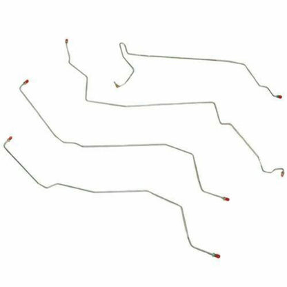 1999-03 Ford Windstar Front Brake Line Kit Rear Drum Brakes Stainless GKT0101SS - Front Lines Car Part People