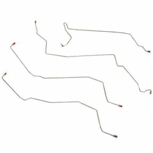 1999-03 Ford Windstar Front Brake Line Kit Rear Drum Brakes Stainless GKT0101SS - Front Lines Car Part People