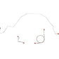 Front Brake Line Kit For 66 Ford Galaxie w/ Standard Brakes Front 3 Piece Brake