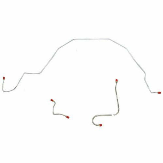 1966 Ford Galaxie Front Brake Line Kit with Power Brakes Steel - GKT6602OM - Front Lines Car Part People