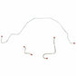 1966 Ford Galaxie Front Brake Line Kit with Power Brakes Stainless - GKT6602SS